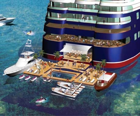 A marina flutuante