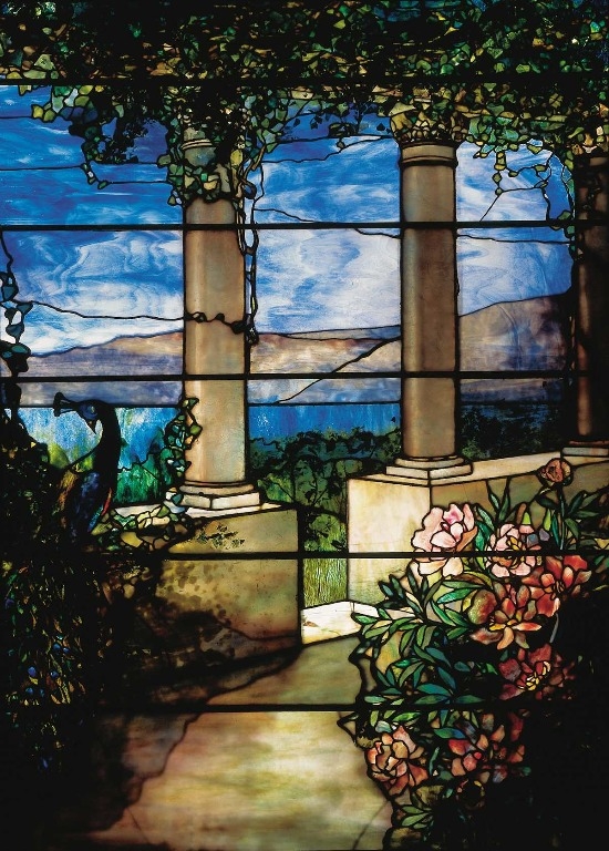 Vitral com Pav�es