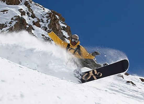Pistas radicais para snowboard